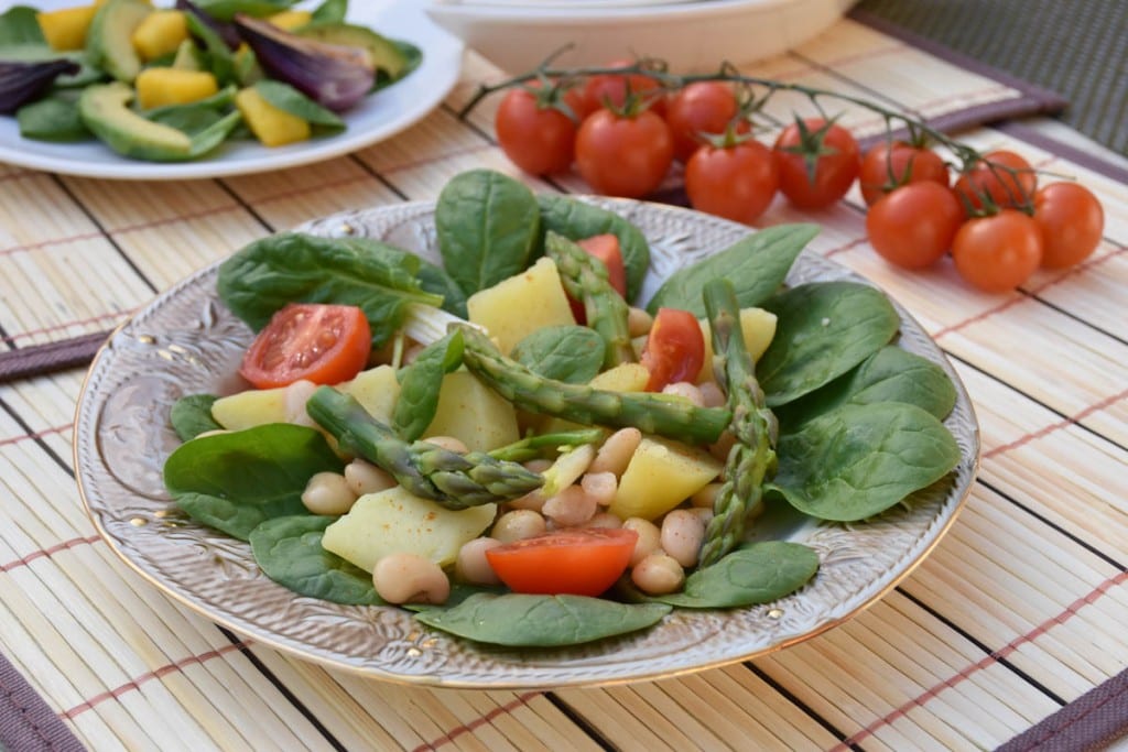 salata de legume cu spanac-reteta
