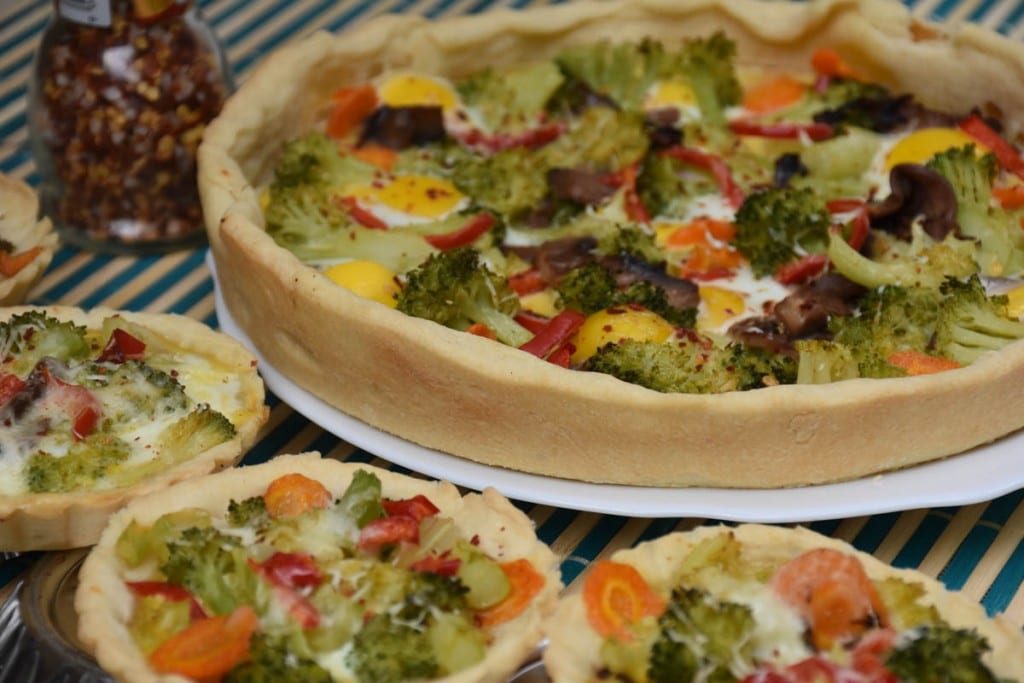 mini tarte cu broccoli-reteta