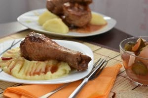 pulpa de curcan la cuptor cu piure -reteta
