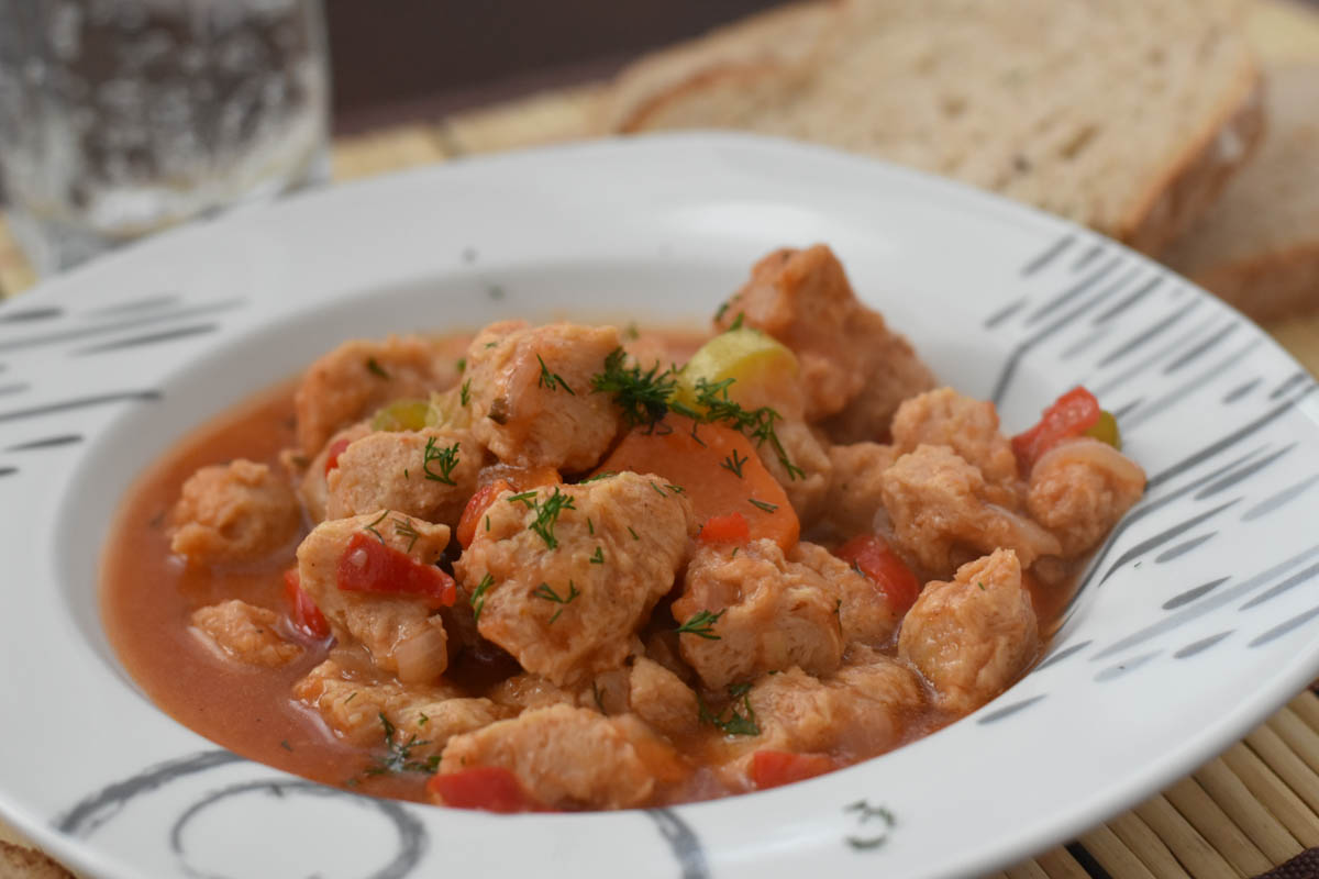 Tocanita de soia cu legume