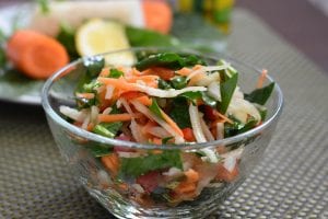 Salata de spanac si cruditati