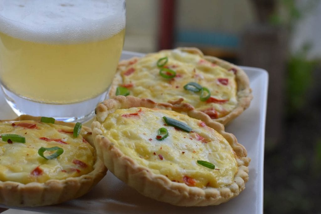 mini tarte cu branza de capra- reteta